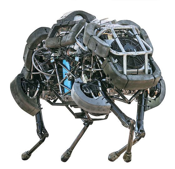 짐 나르는 로봇AI 견마로봇은 산악지형에서 무거운 군수물자를 원하는 지역으로 이동시킬 수 있다.