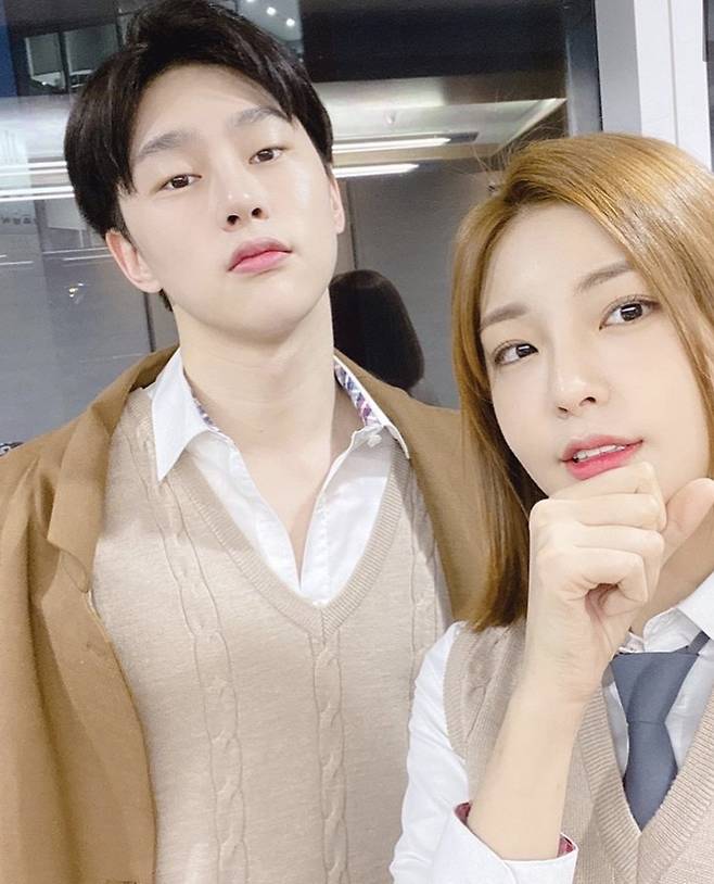 ▲ 권현빈과 한채경. 출처ㅣ권현빈 SNS