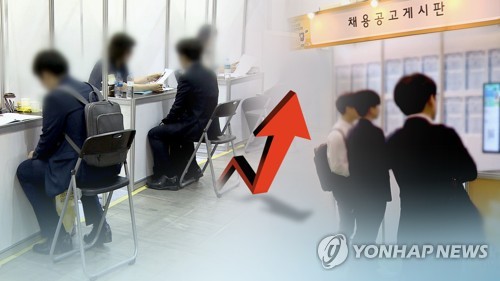 1월 취업자 56만8천명 증가…5년5개월 만에 최대 (CG) [연합뉴스TV 제공]