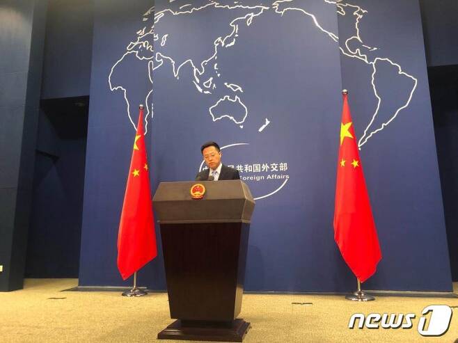 짜오리지엔 중국 외교부 대변인 (출처=환구망)© 뉴스1