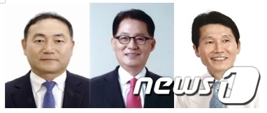 21대 총선 목포후보. 왼쪽부터 김원이, 박지원, 윤소하 예비후보. /뉴스1