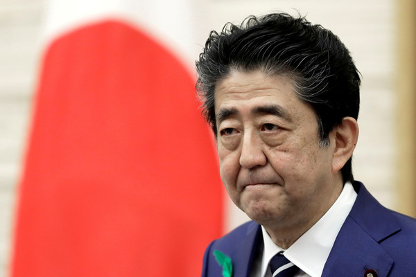 아베 신조 일본 총리. 로이터 연합뉴스