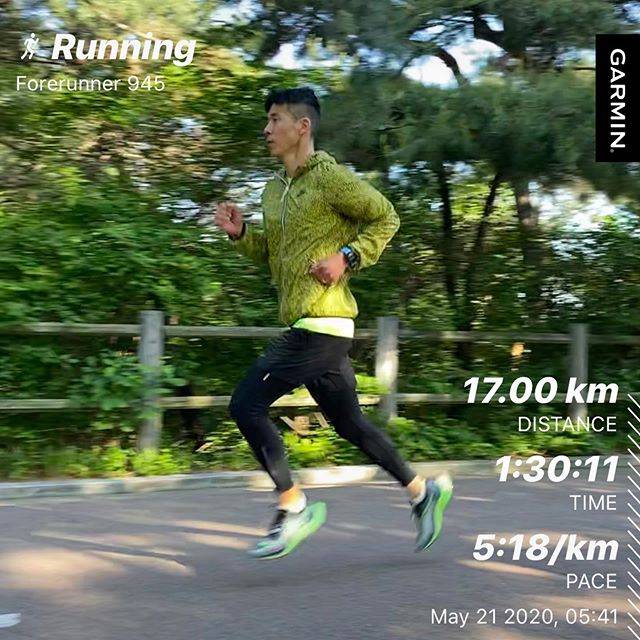 ▲ 션이 운동을 인증했다. 출처ㅣ션 SNS