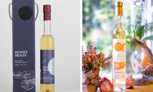 양평의 허니문와인(왼쪽)과 제주 허니와인 이대형 촬영