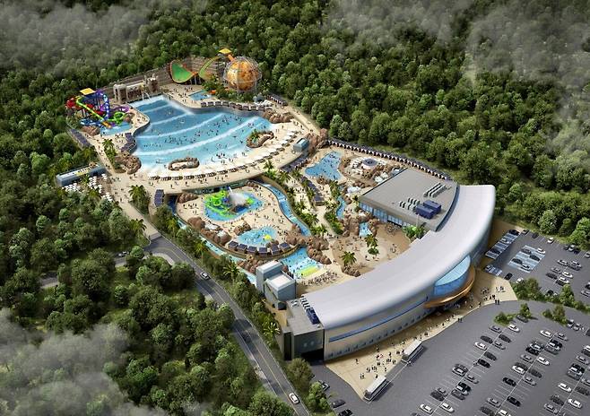 웰리힐리 워터파크 조감도