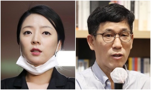 배현진 미래통합당 의원(왼쪽)과 진중권 전 동양대 교수. 연합뉴스