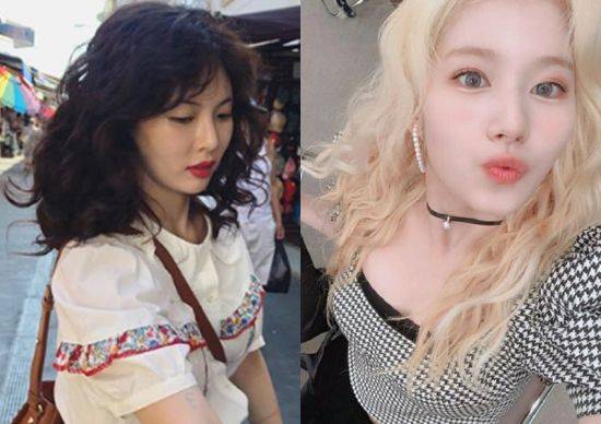 가수 현아, 그룹 트와이스 사나. 사진=현아, 트와이스 인스타그램