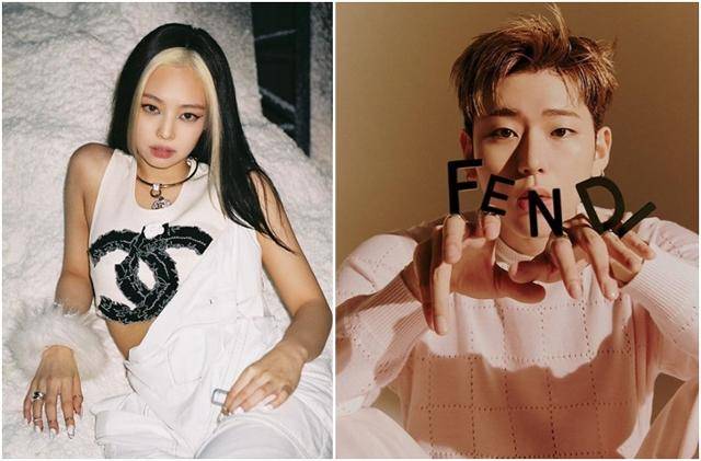 샤넬의 공식 홍보대사인 인기 아이돌 그룹 블랙핑크의 제니와 펜디를 즐겨 착용하는 힙합스타 지코의 모습. SNS 캡처