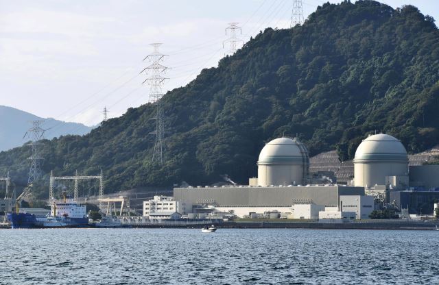 일본 서부 다카하마(高浜)의 다카하마 원전 전경. 교도통신