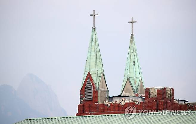 집단 감염 발생한 사랑제일교회 [연합뉴스 자료사진]