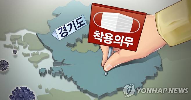 경기도 마스크 착용 의무화 (PG) [김민아 제작] 일러스트