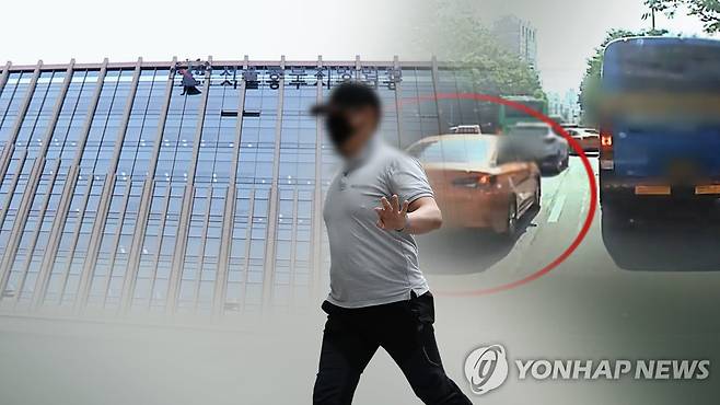 구급차 방해 택시기사 재판에 넘겨져 [연합뉴스TV 제공]
