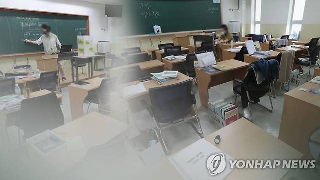 정부 "31일부터 7일간 수도권 학원 비대면 수업만 허용" (CG) [연합뉴스TV 제공]