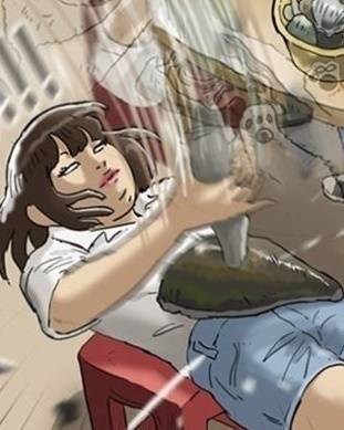 ‘여혐 논란’이 인 웹툰 ‘복학왕’의 한 장면.