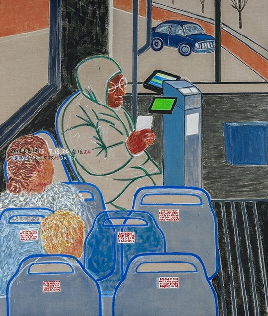 서용선 작 `Dash Bus` 3,203.3x171.6cm,Acrylic on Canvas(2018)