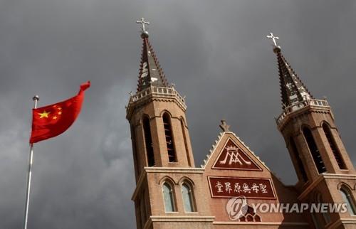 중국 허베이성의 한 교회 [로이터=연합뉴스 자료사진]