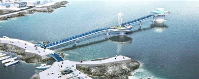 우도 해중전망대 조감도.