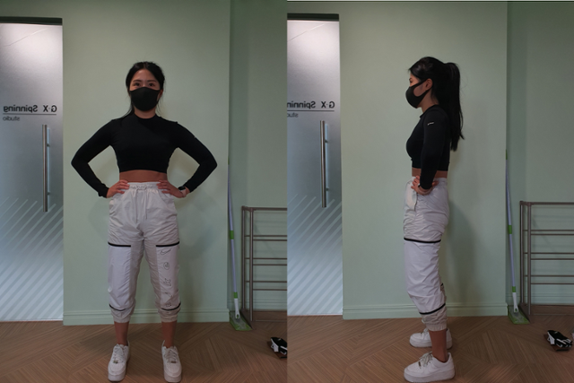 전방경사와는 반대로 허리를 말아 후방경사를 만든다. 피트니스위 제공