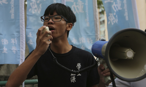 홍콩 학생 운동가 토니 청. 홍콩=AP연합뉴스
