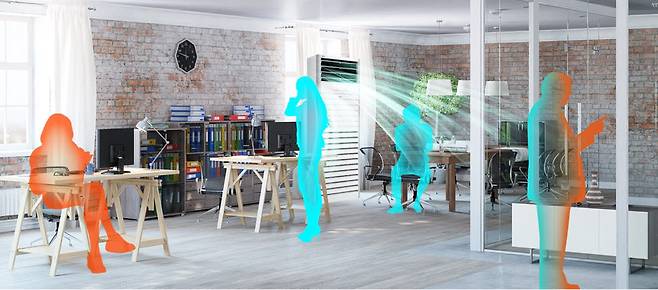 LG 휘센 상업용 스탠드 에어컨 신제품은 에너지소비효율 1등급을 달성했다. 기존보다 냉방효율은 최대 34%, 난방효율은 최대 42% 뛰어나다.