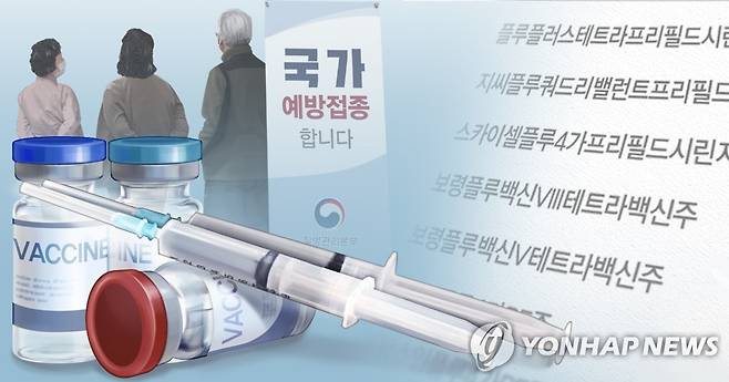 2020~2021절기 인플루엔자 국가예방접종 백신 (PG) [김민아 제작] 일러스트