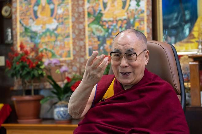 티베트의 정신적 지도자 달라이 라마.달라이 라마 홈페이지.