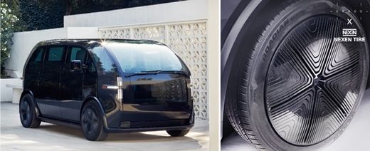 넥센타이어는 미국 전기차 '카누'에 신차용 타이어를 공급할 계획이다. /넥센타이어 제공