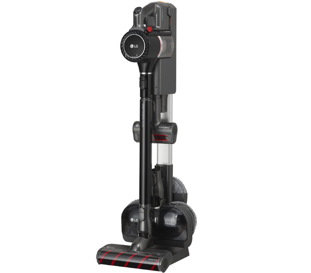 'LG 코드제로 A9S 펫 씽큐'의 펫 전용 흡입구는 패브릭 소재의 소파와 카펫 등에 붙은 털 제거에 유용하다. /LG전자 제공