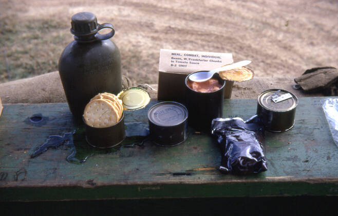 베트남 전쟁 당시 미군이 먹었던 MCI 전투식량. 위키피디아