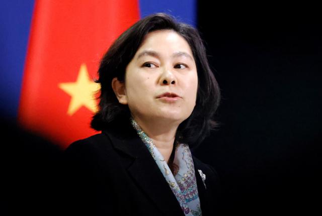 화춘잉 중국 외교부 대변인. 로이터 연합뉴스