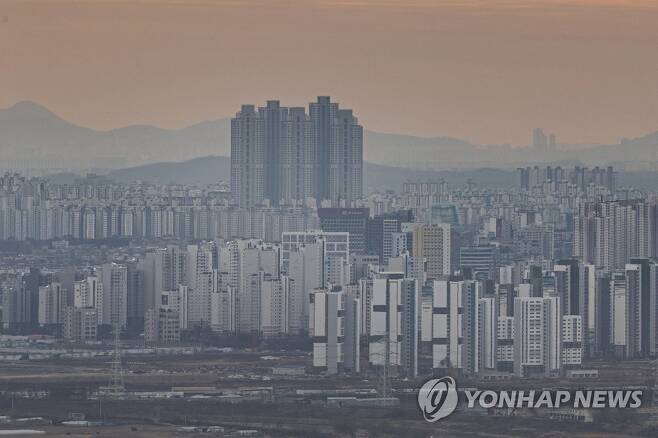 경기도 파주 운정신도시와 고양 일산신도시 아파트 모습 [연합뉴스 자료사진]