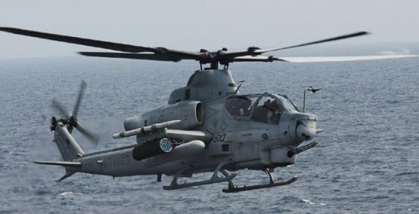 미 해병대의 주력 공격헬기인 AH-1Z '바이퍼'. 해병대 상륙공격헬기 사업의 해외도입 기종 유력후보중 하나다.