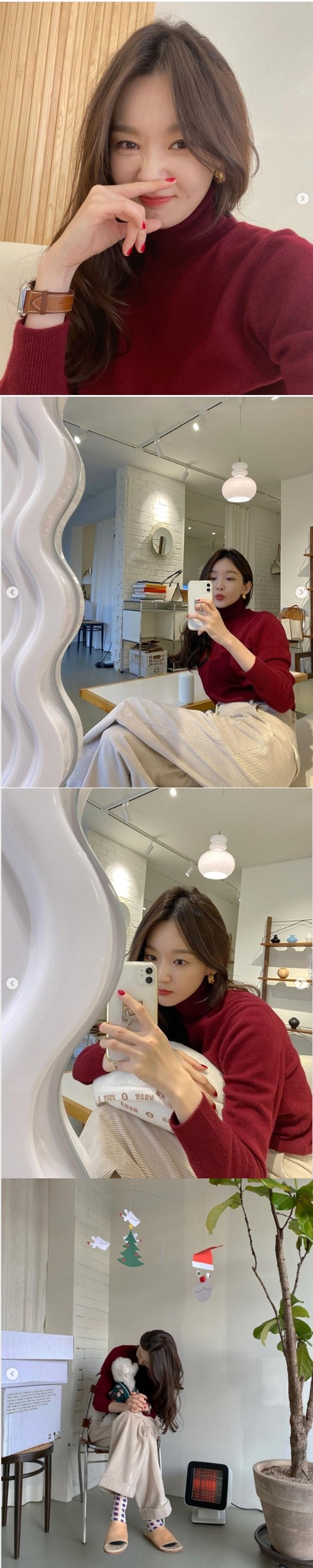 Self-Cargeen Kang Min-kyung, Pet and Lovely Two Shots...Beautiful Lookes to Blow José Coronado.Group Davisi member Kang Min-kyung has revealed the current situation.On the 21st, Kang Min-kyung posted several photos on his Instagram with an article entitled Samsildu Mobiloo Feeling.Kang Min-kyung in the photo is taking a selfie wearing a Christmas-like red neck polar sweater and beige pants.Kang Min-kyungs Pet tissue also made the laughs of the netizens in the Christmas costume like a crack.The netizens who watched the photo responded that the owner resembles a star and José Coronado is the strongest beautiful look to blow.Kang Min-kyung is communicating with fans through his personal channel.Kang Min-kyung Instagram