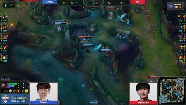 2일 열린 2020 LoL KeSPA컵 결승전 갈무리