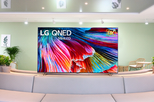 LG전자가 최근 공개한 QNED TV. <LG전자 제공>