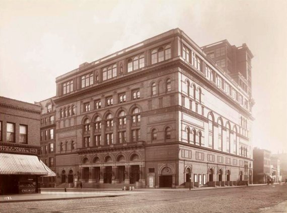 1895년 뉴욕 카네기홀의 모습(자료=위키피디어)