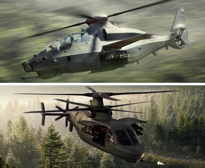 미래공격정찰헬기는 지난 2018년부터 미 육군이 추진 중인 차세대 정찰헬기 개발 계획이다. 현재 벨사의 벨 360 인빅터스와 록히드마틴의 레이더 X가 경쟁중이다. 사진=미 육군