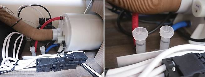 온수기 내부 물빼기