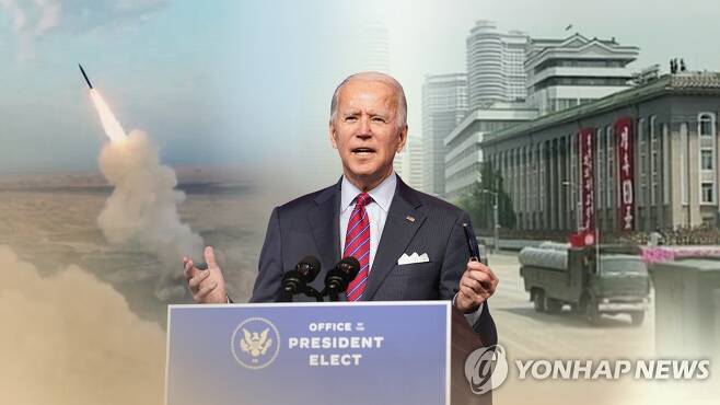 "바이든 외교 첫 시험대는 북한…출범 초기 도발 가능성" (CG) [연합뉴스TV 제공]