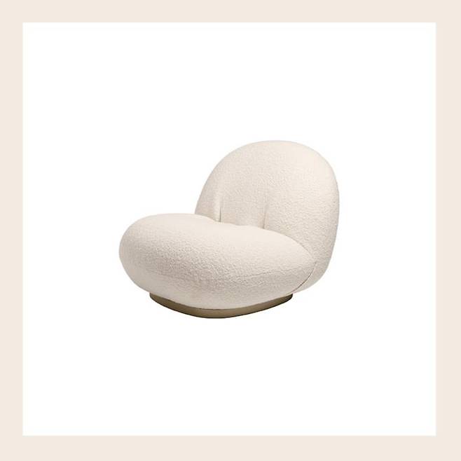 PACHA LOUNGE CHAIR IVORY PEARL GOLD　
