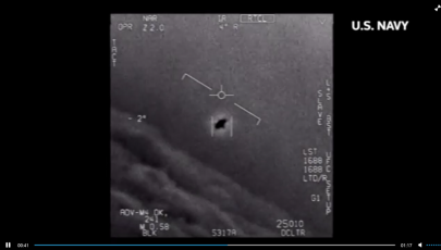 미국 국방부는 지난해 4월  UFO로 추정되는 물체가 포착된 영상을 공개했다./사진제공=로이터/뉴스1