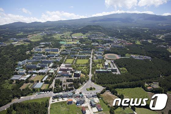 제주대학교 항공 전경. /© News1