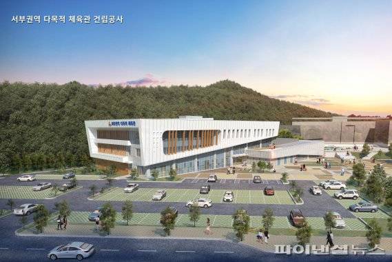 전북 익산시 다목적 체육관 올 상반기에 개관예정이다. 사진=익산시제공