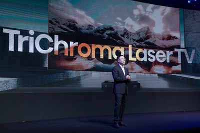 In 2021, as a leader in the laser display industry, Hisense will bring Laser TV into the TriChroma era! (PRNewsfoto/Hisense)