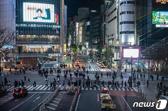 일본 도쿄도 시부야구 교차로 <자료사진> © AFP=뉴스1