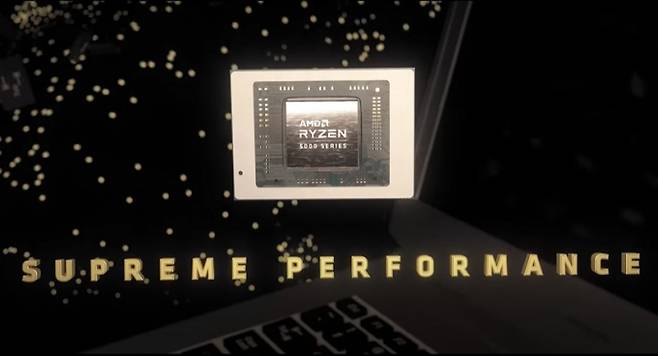 AMD는 12일(미국 현지 시간) 'CES 2021'에서 라이젠 5000 시리즈 모바일 프로세서 제품군을 발표했다.  [사진=AMD 유튜브]