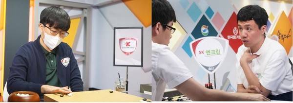 사진=한국기원, 신민준9단(좌)과 이영구9단(우)