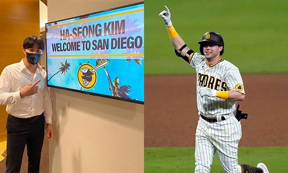 김하성(왼쪽)는 2021년 크로넨워스와 치열한 주전경쟁을 벌일 전망이다. 사진=샌디에이고 SNS, AP연합뉴스