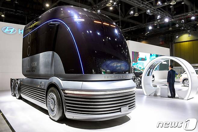현대자동차 수소전용 대형트럭 콘셉트카 ‘HDC-6 넵튠’현대차 제공) 2020.7.1/뉴스1