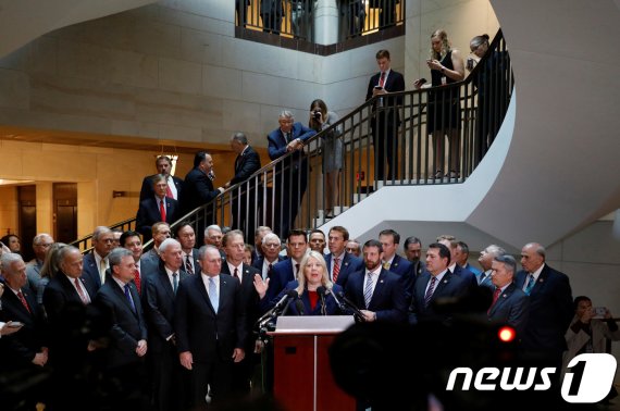 미국 공화당 하원의원들. © 로이터=뉴스1 /사진=뉴스1